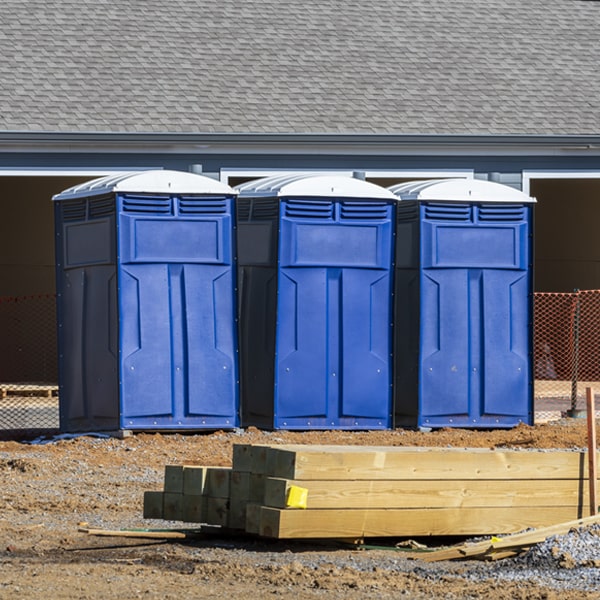 how often are the porta potties cleaned and serviced during a rental period in Long Hill CT